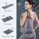 Avoalre Yoga Mat Foldable - Textured Non Slip Exercise Mat -Travel Lightweight Hot Yoga Mat with Carry Bag for Pilates & Home Workouts (72" L x 32" W x 3mm Thick)