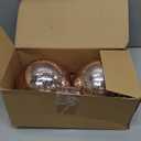 Extra Large Hanging Shatterproof Tree Ball Clear Christmas Ball Ornaments Decorative Mercury Ball with Tree Ornaments Hooks for Xmas Holiday Wedding Decoration (Rose Gold,4inch/4Pcs) (3.9)