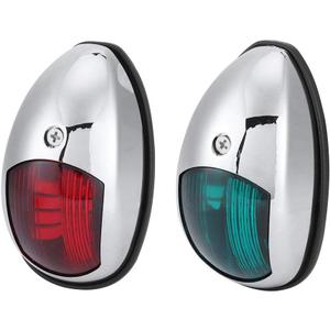 Tbest Led Red And Green Lights For Boat,12V LED Marine Navigation Light Waterproof Green Starboards Red Port Lamp Side Mount for 20m Boat Maximum Led Navigation Lights Marine led