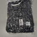 Gargenwed Women's Two-Piece Lounge Set, Long Sleeve Top and Wide Leg Pants with Pocket Casual Comfort Outfit (X-Large, Black)