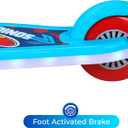 Voyager - Self-Balancing Toddler Kick Scooter, 3-Wheel Scooter with Light-Up Wheels, Extra Wide Deck, Foot Brake, Lean-to-Steer Design, 75 lb Limit, Ages 3+
