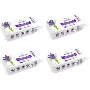 Best Pet Supplies 8" x 9" Large Dog Wipes - Cleaning and Deodorizing for Paws and Coat - Gentle Formula with Lavender Vitamin E for Puppies and Cats - 400 Count