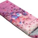 QOOMO Cartoon Butterfly Waterproof Sleeping Bags for Adults & Kids,Printed Camping Sleeping Bags, 3 Season Warm & Cool Weather,Lightweight,Traveling,and Outdoors,Camping Gear Equipment,31x90inch