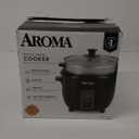 Aroma Housewares ARC-363-1NGB 3 Uncooked/6 Cups Cooked Rice Cooker, Steamer, Multicooker, 2-6 cups, Black