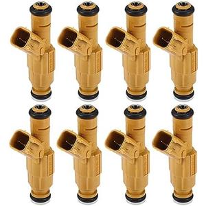 ACROPIX Car Fuel Injector Nozzle Replacement Fit for Lincoln Town Car 4.6L 98-01 for Ford Crown Victoria 4.6L 98-00 No.XW7Z-9F593-AB - Pack of 8 Orange