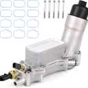 926-959 Upgraded Aluminum Engine Oil Filter Housing Oil Cooler Kit Fit for 3.6L 2011-2023 Dodge Charger Challenger Journey, Jeep Grand Cherokee Wrangler, Ram ProMaster Chrysler 200 300 Replace 926-876