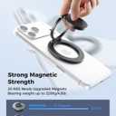 SUPERONE Magnetic Ring Holder for MagSafe Dual-Side Magnetics, Removable Gym Phone Grip with Kickstand for iPhone 17/16/15/14/13/12/ Series MagSafe Case All Phones Compatible with Magnetic Car Mount