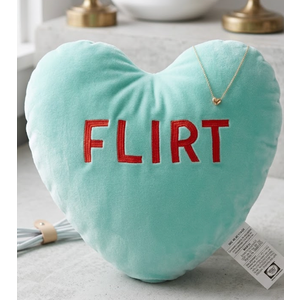 SWEETHEARTS "FLIRT" DECORATIVE THROW PILLOW
