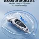 AstroAI Tire Pressure Gauge Digital 0-150PSI (Accurate in 0.1 Increments), 4 Units Stocking Stuffers for Car Truck Bicycle with Backlight LCD and Presta Valve Adaptor, Sliver (2 Pack) (Silver)
