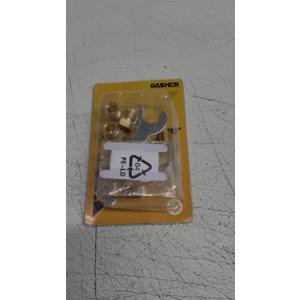 GASHER 10PCS Brass Brake Line Outer Hex Thread Socket Pipe Plug Fittings 3/8"(5/8-18 Inverted Flare) Union for Fuel/AIR/Lquid/Gas