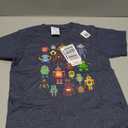 Cute Retro Colorful Robot Collection T-Shirt T-Shirt (XS, Dark Heather Grey)