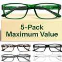 Gaoye 3.0 Professional Reading Glasses for All Day - Computer Readers with Blue Light Protection - Value Pack (Clear Natural Hues)