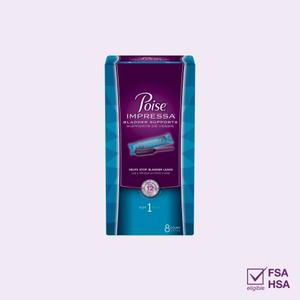 Poise IMPRESSA BLADDER SUPPORTS 8 COUNT