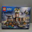 LEGO City Police Prison Island Building Set, Birthday Gift for Boys and Girls Ages 7 Plus, Imaginative Play, Helicopter Toy, Boat Toy and Dinghy, 7 Minifigures with Dog and Shark, 60419