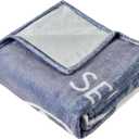 Thinking of You Gifts for Women Men  Get Well Blanket 50x60 Inch, Grey Flannel Comfort Hug Blanket, Sympathy Throw for After Surgery, Chemo, Illness, Recovery