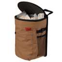 Lusso Gear Spill-Proof Car Trash Can - Easy to Clean Hanging Garbage Bin - Leak-Proof Lid, Removable Liner, Waterproof - Keeps Truck, SUV, Car, Minivan Clean & Odor Free - 2.5 Gallon Tan Car Trash Can (1-Pack Tan)