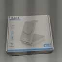 3 in 1 Charging Station, 25W Foldable Magnetic Fast Wireless Charger Stand for Apple Multiple Devices, Travel Charger for iPhone 17 16 15 14 13 12 Series Watch AirPods 4/3/2/Pro