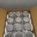 Wide Mouth Mason Jars 32 oz 12Pcs, Canning Jars with Airtight Lids and White Plastic Mason Jar Lids with Silicone Rings for Overnight Oats, Food Storage, Dry Food, Snacks, Candies and More