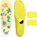 Insoles for Airtag Hidden Holder, Tracker Devise Case for Kids, Adults and Elderly, Comfortable Inserts for Shoes (Yellow,Foot:8.7-9.4IN/Insole 9.2-9.8IN/M's 5-M's6/W's 6.5W's 7.5)