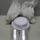 M MCIRCO 350 Piece Dinnerware Set,100 Silver Rim Plastic Plates, 50 Cups,50 Pre Rolled Napkins with Plastic Silverware, Disposable Dinnerware Set for 50 Guest, Silver