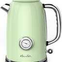 Harriet Electric Kettle, 1.8L Hot Water Boiler Electric with Thermometer, 1500W Stainless Steel Electric Water Kettle, Auto Shut-Off & Boil Dry Protection, Light Green