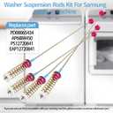 Upgraded WA50R5400AW/US WA50T5300AC/US WA50R5400AV/US WA50R5200AW/US WA50R5200AV/A4 Washer Suspension Rods, Fit for Samsung Washer WA50R5400AW WA50R5400AV WA50R5200AV WA50T5300AC WA50R5200AW