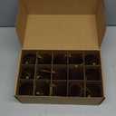 OCTERIC 30 Pcs 2.4 Inches Velvet Christmas Ball Ornaments, Shatterproof Coffee Brown Flocked Bulbs Decorations Set, Retro Decorative Hanging Plastic Ornaments for Xmas Tree Holiday Party Décor