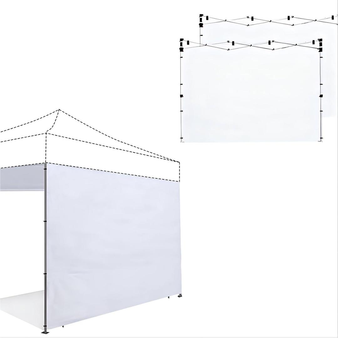 Joramoy Canopy Tent Sidewalls for 1010 Pop Up Canopy, 3 Pack Instant Canopy Sunwall, Waterproof and UV Protection Canopy Shade Wall, Straight Leg Canopy Sidewalls 3 PCS Only(White)