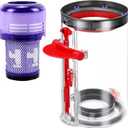 Upgraded Dust Bin Replacement Compatible With Dyson V11 V15 ONLY Fit SV14 SV15 SV22,1 Canister Bin for Part no.970050-01 and Part no.965443-01 with 1 HEPA Filter NOT for V10 V8 V7