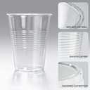7 oz Plastic Cups,504 pack-Clear Disposable Drinking Cups, Water Cups for Cold beveragesPlastic Clear Cups for Party, Graduation, Travel, Holiday, Events, Birthday