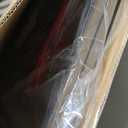 Cumbor 29.243" Baby Gate for Stairs, Wall-Mounted (Drill Required), Expandable No Bottom Bar Dog Gate, Auto Close Extra Wide Walk Thru, Pet & Toddler Proof Gate, Top & Bottom of Stairways (Brown)