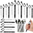 MotiMind 30 Pcs Valentine Day Inspirational Positive Pens Bulk Employees Appreciation Gifts Affirmation Motivational Quote Pens for Coworker Team Thank You Gifts (Penguin)