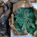 Joiedomi 9FT Christmas Garland, Carolina Pine Artificial Holiday Garland with 50 Lights Warm White String Lights for Winter Christmas Decoration