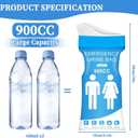12PCS Disposable Urine Bags,Leakproof Emergency Pee Bag for Travel, Large