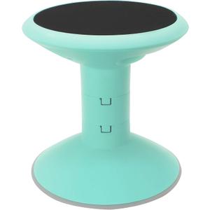Storex Wiggle Stool Active Flexible Seating for Classroom and Home Study, Adjustable 12-18 Inch Height, Teal (00306U01C)