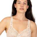 Smart & Sexy Women's Signature Lace Unlined Underwire Bra (Beige, 40C)