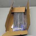 Adjustable Metal Leaf Rake Long Handle, Garden Rakes for Lawns Heavy Duty Leaves with Expandable Head 8-17", Yard Women Kids Rake for Gardening RV Camping