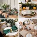 2 x 13.8 in Round Woven Placemats Plate Chargers Set of 10, Rattan Wicker Table Mats Chargers for Dinner Plates Boho Farmhouse Rustic Place Mats for Dining Table Decor