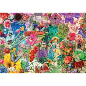Buffalo Games - Lars Stewart - Colorful Gardening Collage - 300 Piece Jigsaw Puzzle for Adults - Challenging Puzzle Perfect for Game Nights - Finished Size is 21.25 x 15.00