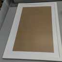 upsimples 11x17 Picture Frame, Display Pictures 9x15 with Mat or 11 x 17 Without, Wall Hanging Poster Frames, White, 1 Pack