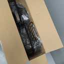 WPT Black Shower Caddy Corner Organizer for Bathroom, Stainless Steel Tension Pole Corner Shelf Shower Caddy Stand for Bathtub Shampoo Storage, 4 Tier Adjustable Shelves, 28.7 to 104.7 Inches