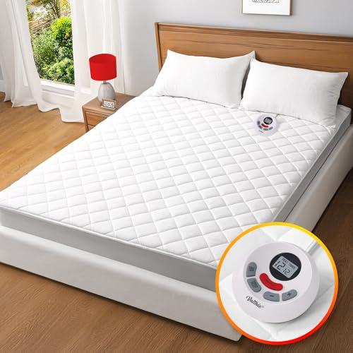 Heated Mattress Pad Twin XL Size,Electric Mattress Pad,Electric Bed Warmer with 10 Heat Settings Controller & 1-12 Hours Auto Shut Off,Fit Up to 8-21" Deep Pocket, Machine Washable