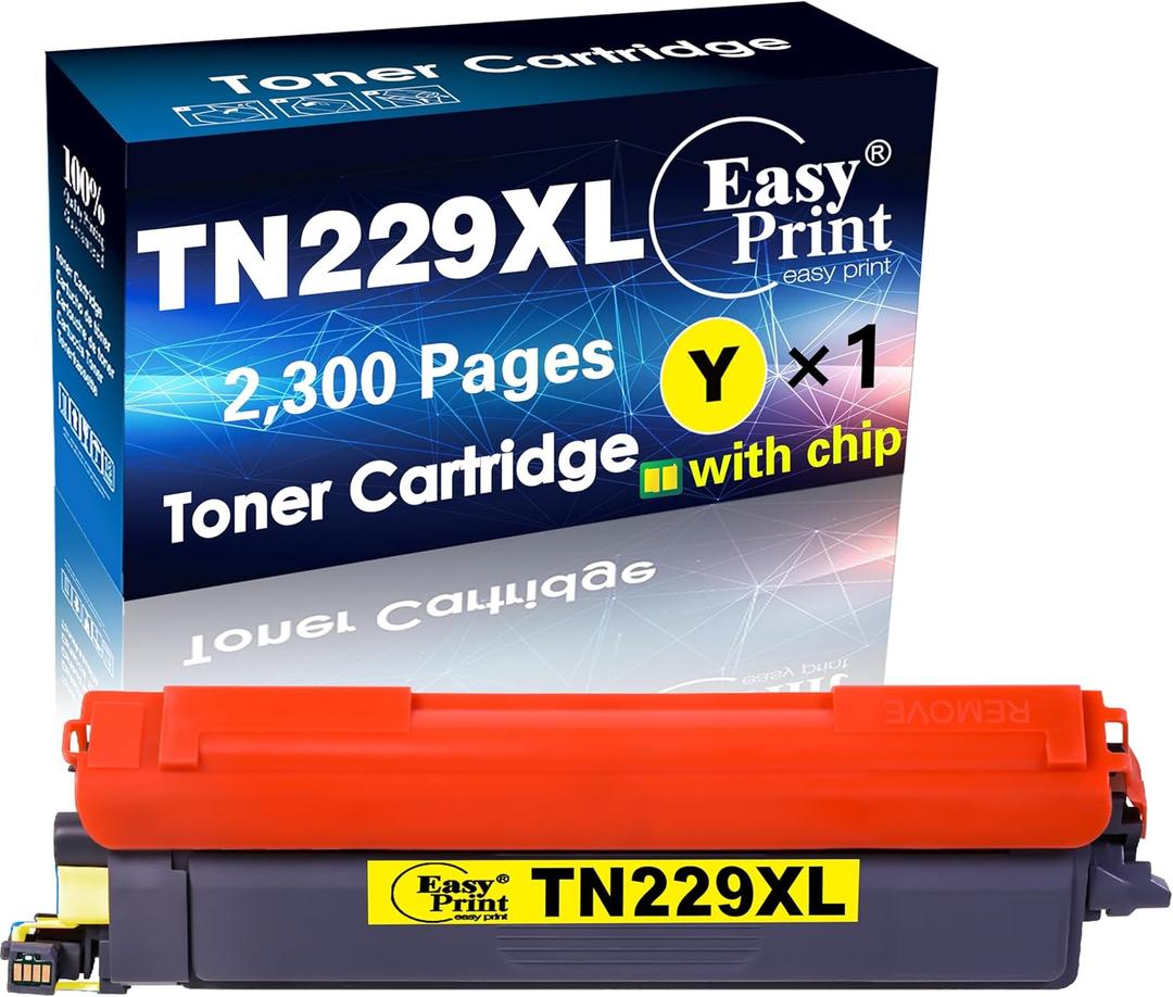 EASYPRINT Compatible (High Yield, Yellow) TN229XL Toner Cartridge Replacement for Brother TN-229XL Used for HL-L3220cdw L3280cdw L3295cdw L3300cdw 8245cdw MFC-L3720cdw L3765cdw L3780cdw L8395cdw