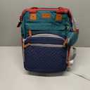 Jeryswet Baby Diaper Bags with Changing Station, Waterproof Large Capacity Diaper Bag Backpack for Moms Dads with USB Charging Port and Stroller Straps, Baby Shower Gifts, RGB (Green-blue-red)