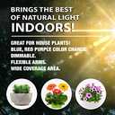 Bell+Howell Growburst 24 Indoor Plant Growing Lamp with 8 Brightness Settings, 3 Light Modes Including Full Spectrum UV Light As Seen On TV (Medium - 3 Heads)