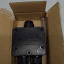 Helunsi Waterproof Junction Box 3 Way, IP68 External Waterproof Electrical Junction Box, Black Underground Junction Box Outdoor Cable Connector, for Diameter 5mm -15mm Wire Gland (1 Pack - Small)