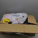 LANGXUN 60" Trampoline for Kids, 5ft Toddler Mini 6-in-1 Trampoline Indoor Outdoor with Swing, Basketball Hoop, Dart Board, Rings, Christmas Toys Birthday Gifts for Girls Boys