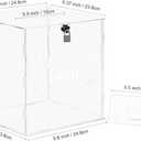 CECOLIC Wedding Card Box Clear Acrylic Card Box with Lock & Sign Wedding Money Post Gift Card Holder Box for Reception, Anniversary, Birthday Party, Graduation, Baby Shower Decorations