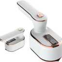 Travel Steamer Iron for Clothes Mini - Portable Ironing Machine Travel Small Size Portable Steamer Travel College Dorm Home Essentials Steamer for Clothes(White)