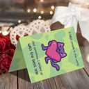 3 x Funny Valentines Day Card,Valentines Day Cards Gifts for Him Her,Valentines Day Card for Husband Wife Boyfriend Girlfriend Fiance Fiancee Men Women with Cute Cat Holding Heart Design
